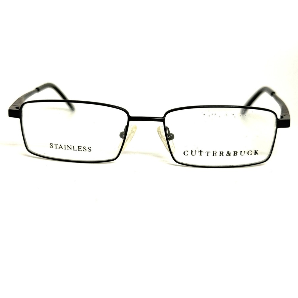Cutter & Buck Muirfield Black Stainless‎ Steel Eyeglass Frames 53-16-140 H6716